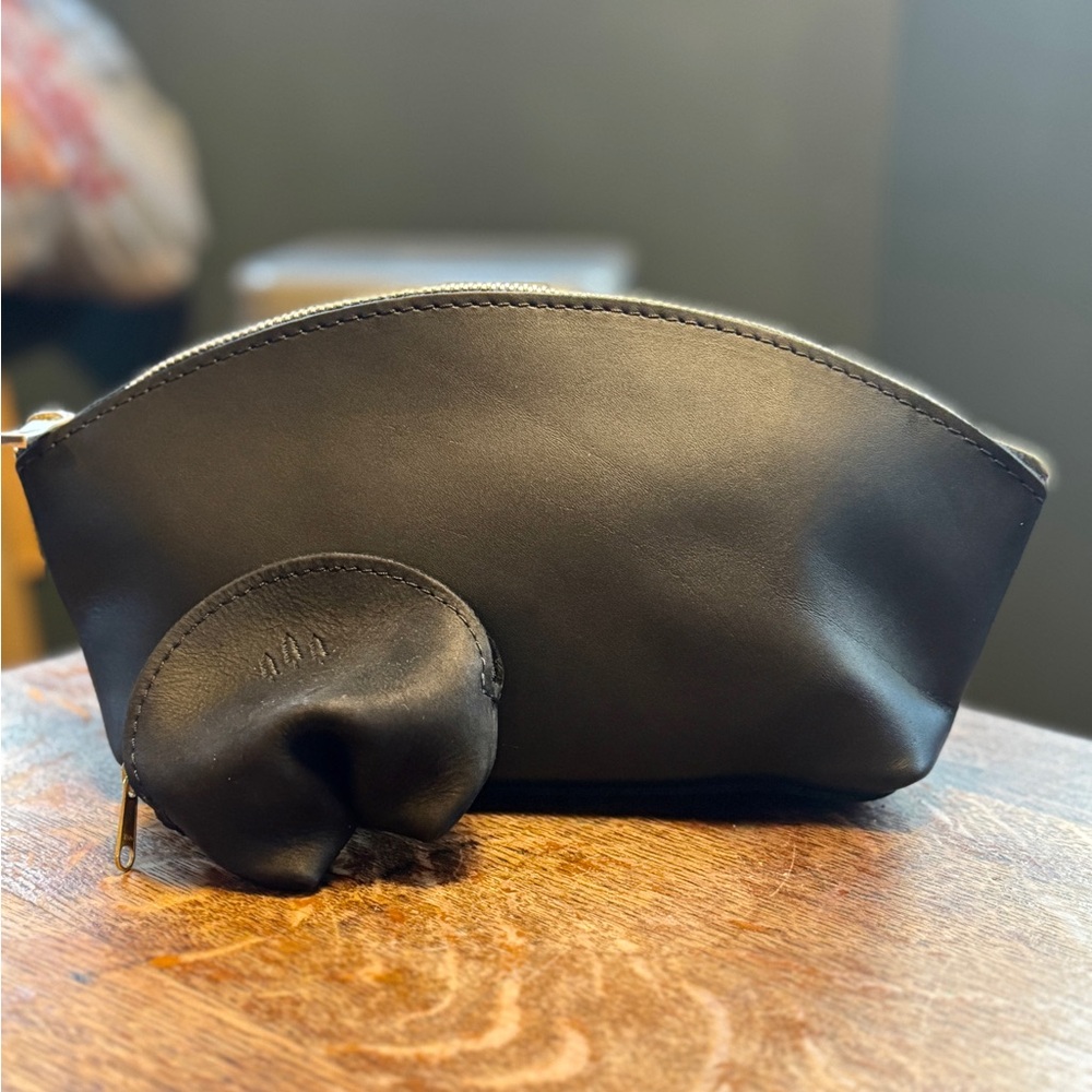 Portland Leather Total Eclipse bag and Fortune Cookie pouch